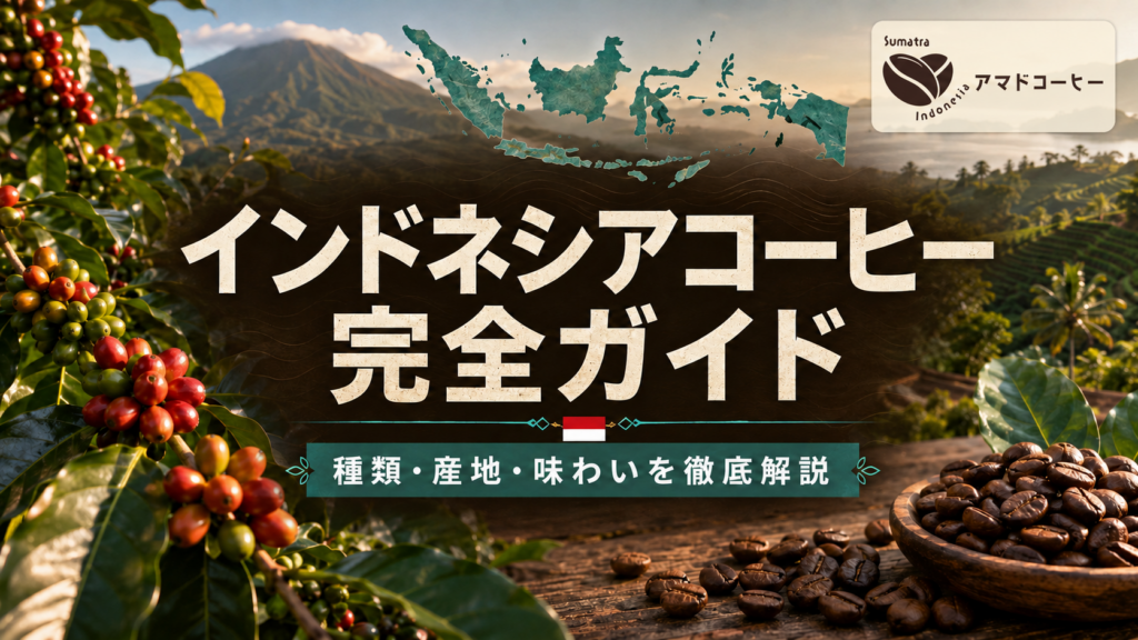 【インドネシアコーヒーとは?】味の特徴・種類・産地・銘柄を解説!